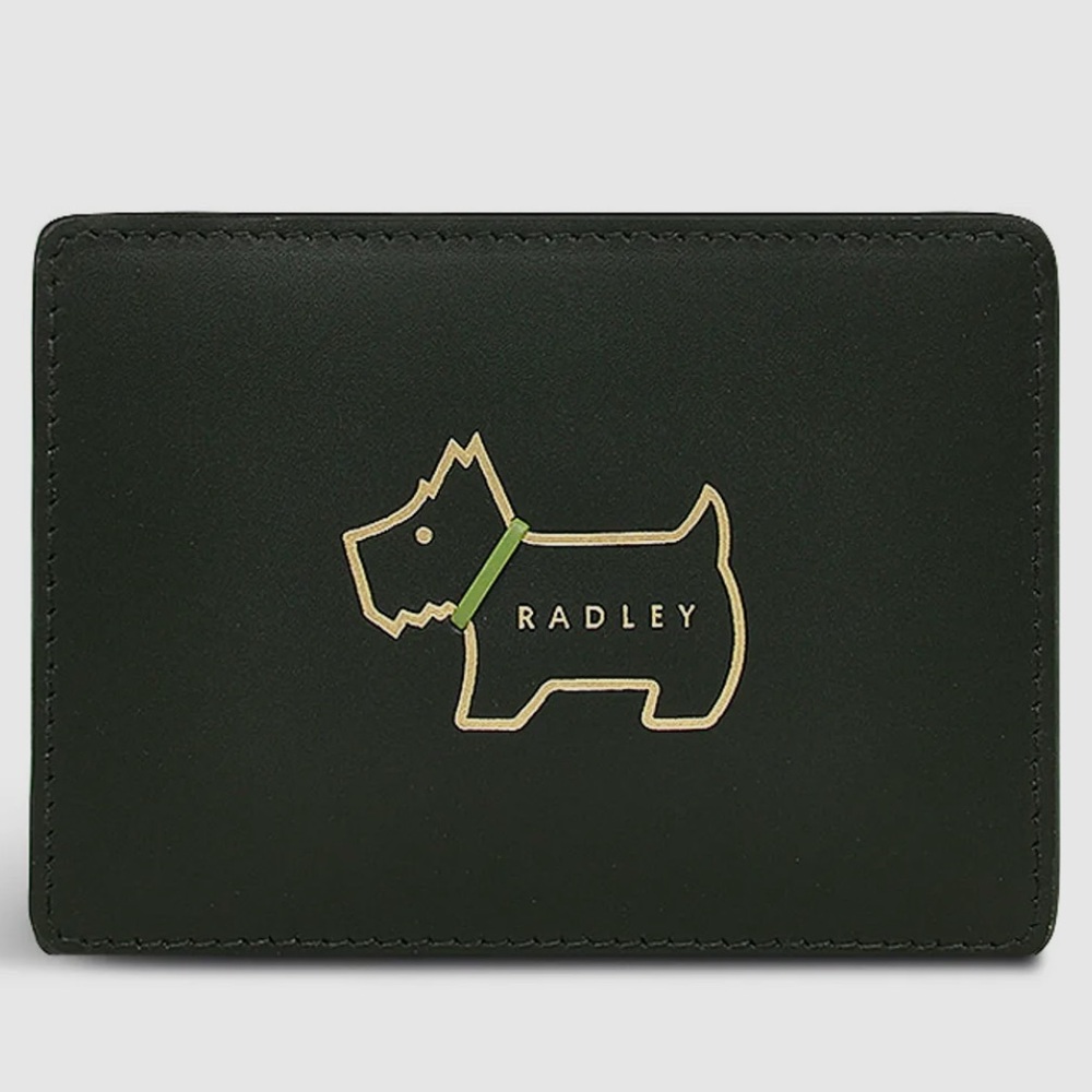Radley Heritage Outline Wallet in Racing Green